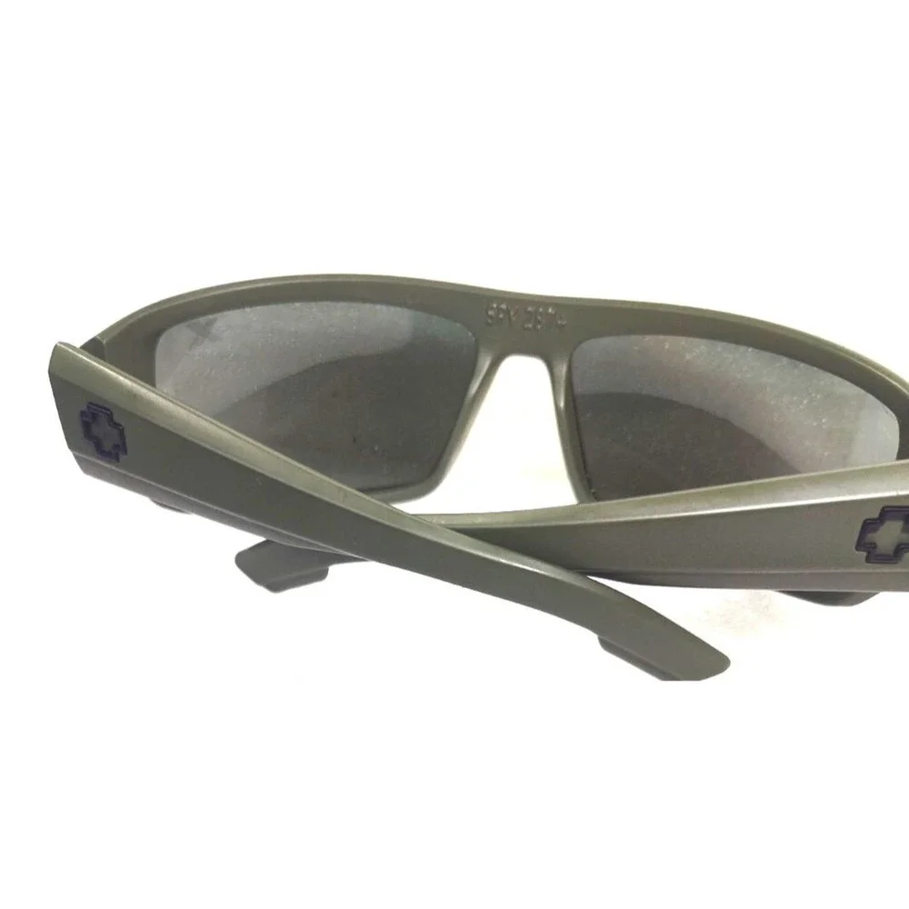 Spy+ Optics Gray Bounty Polarized Wrap Sunglasses X HD+ 100%UV 65-17-123 m Italy